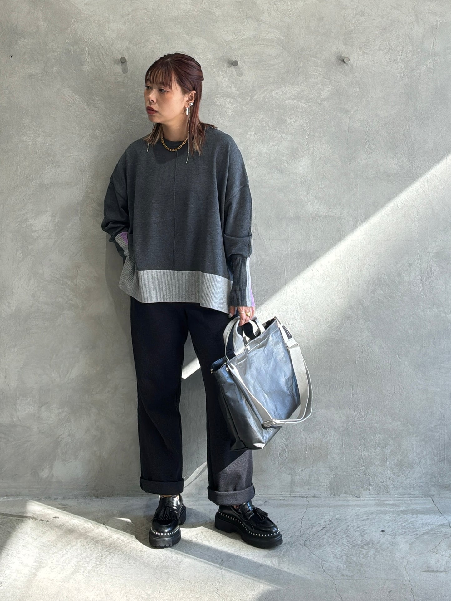 ウールタックパンツ／LE MÉLANGE