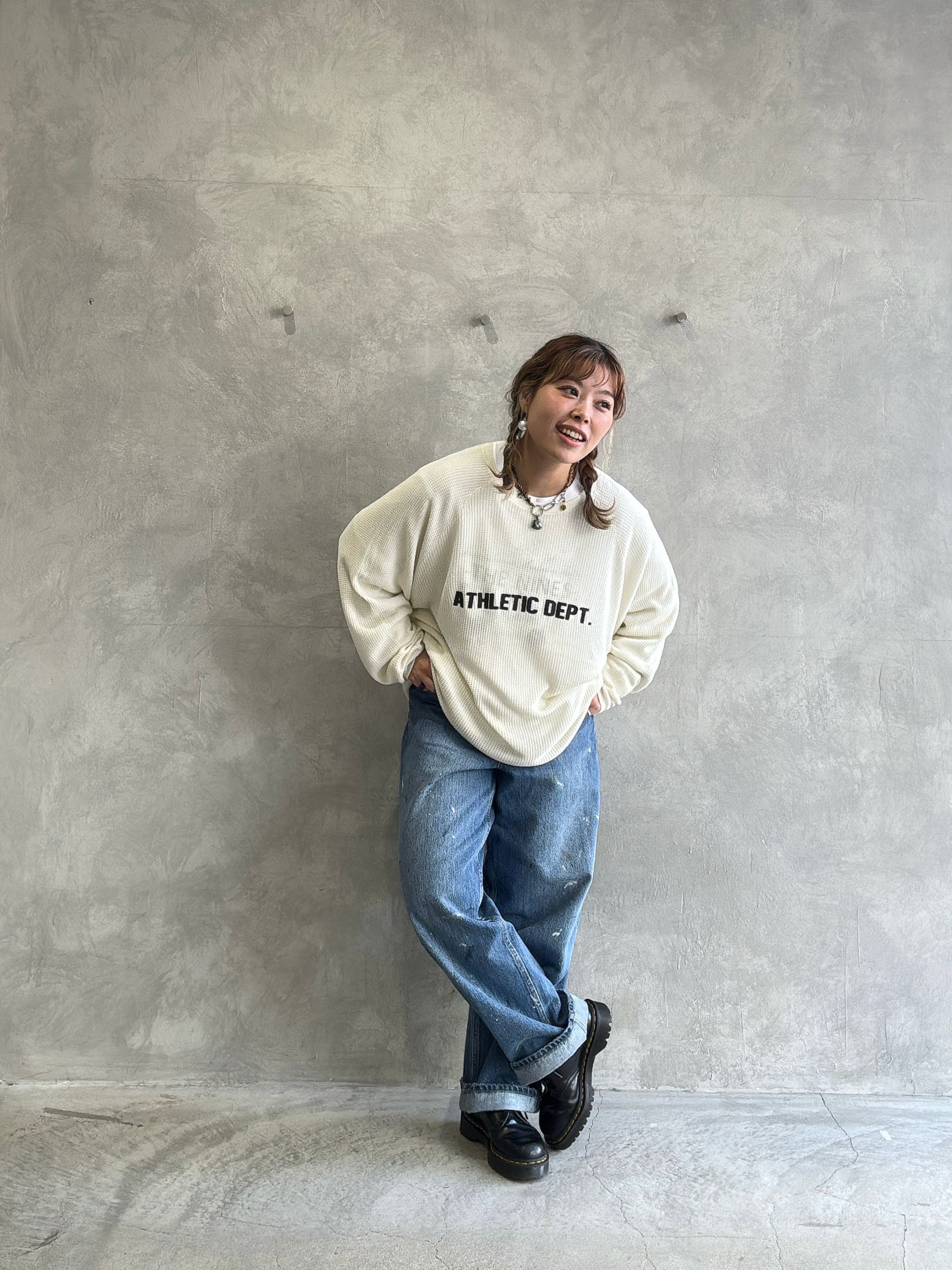 ワッフルドルマンロンT／flamingo firm