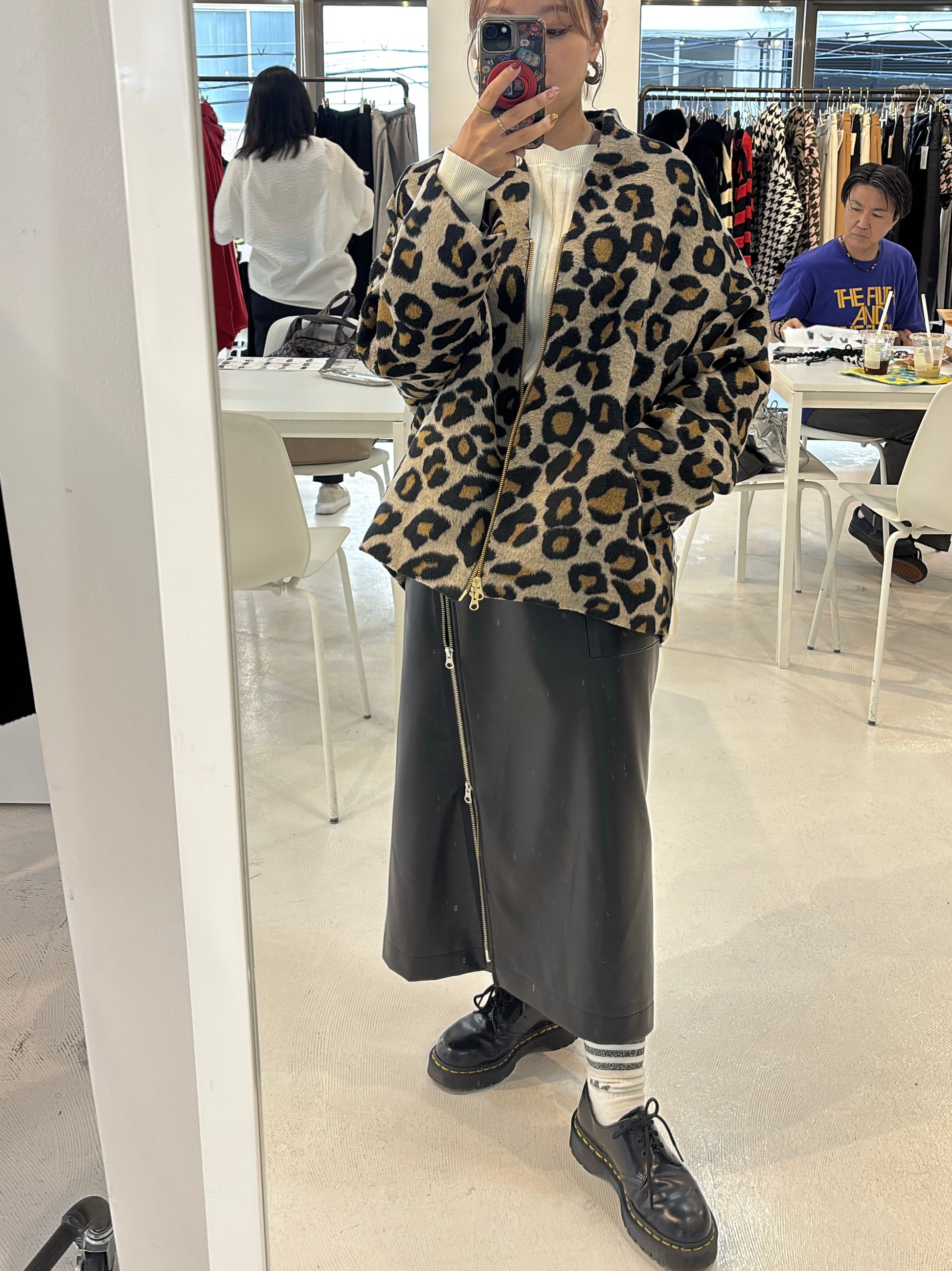 【予約⚡︎販売】シャギージップコート（レオパード柄）／MG CO-26129-A／MARGAUX VINTAGE／2026 AW＃2