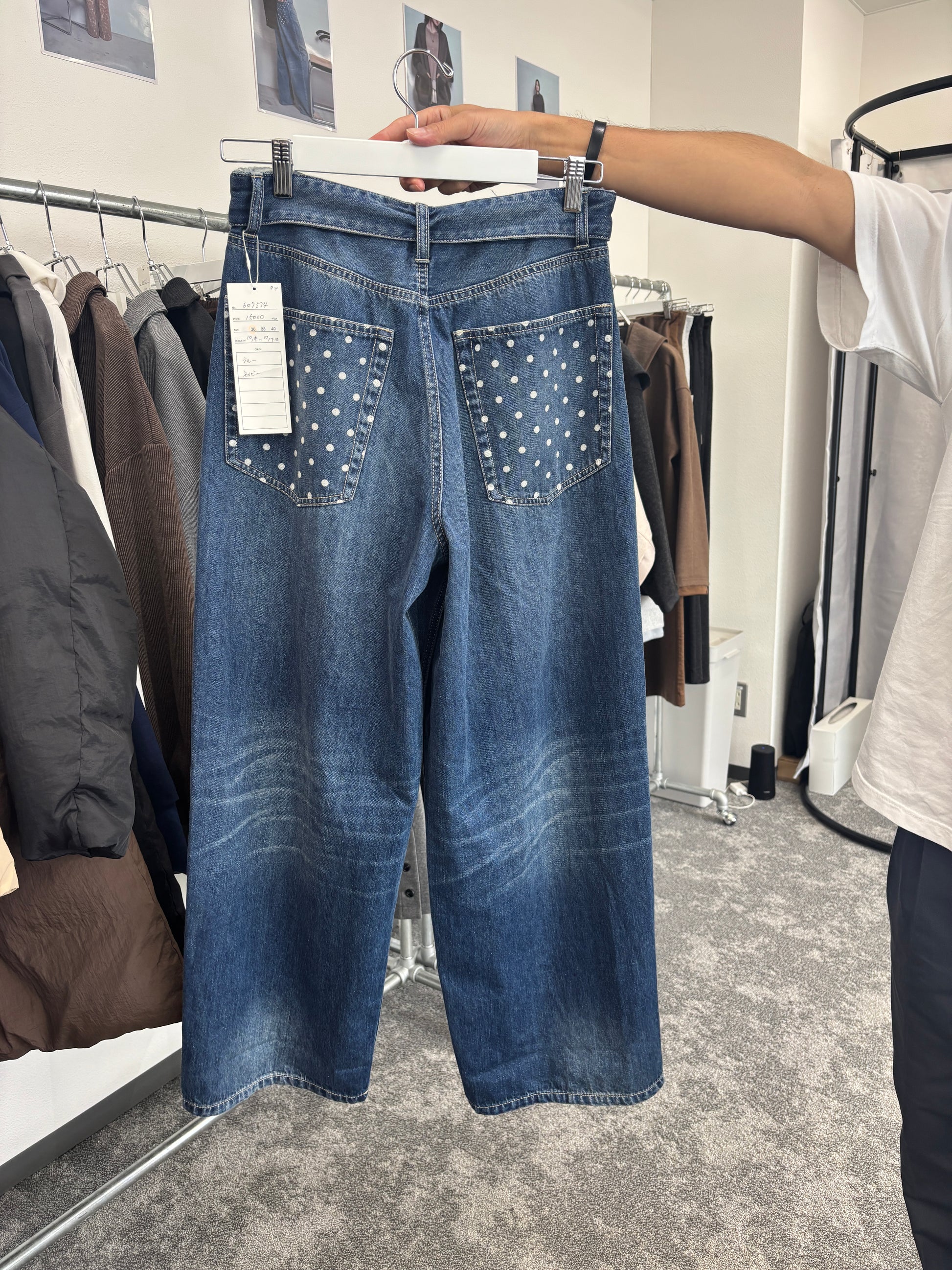 【予約⚡︎販売】ロールウエストワイドデニム／607534／CYAN tokyo／2026 AW#2