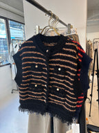 【予約⚡︎販売】ボーダーシャネルニットベスト／MG KN - 27021 - S／MARGAUX VINTAGE／2027 PRE SPRING COLLECTION