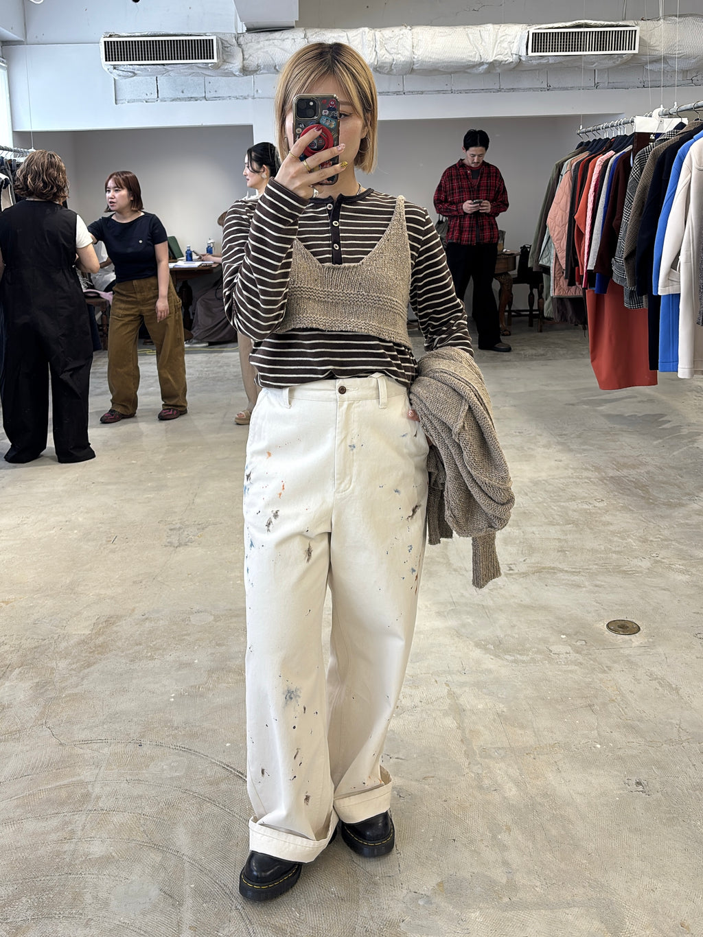 受付終了【予約⚡︎販売】2WAYコーデュロイボーダーヘンリーネックロンT／8651002／LE MÉLANGE／2026 AW #2