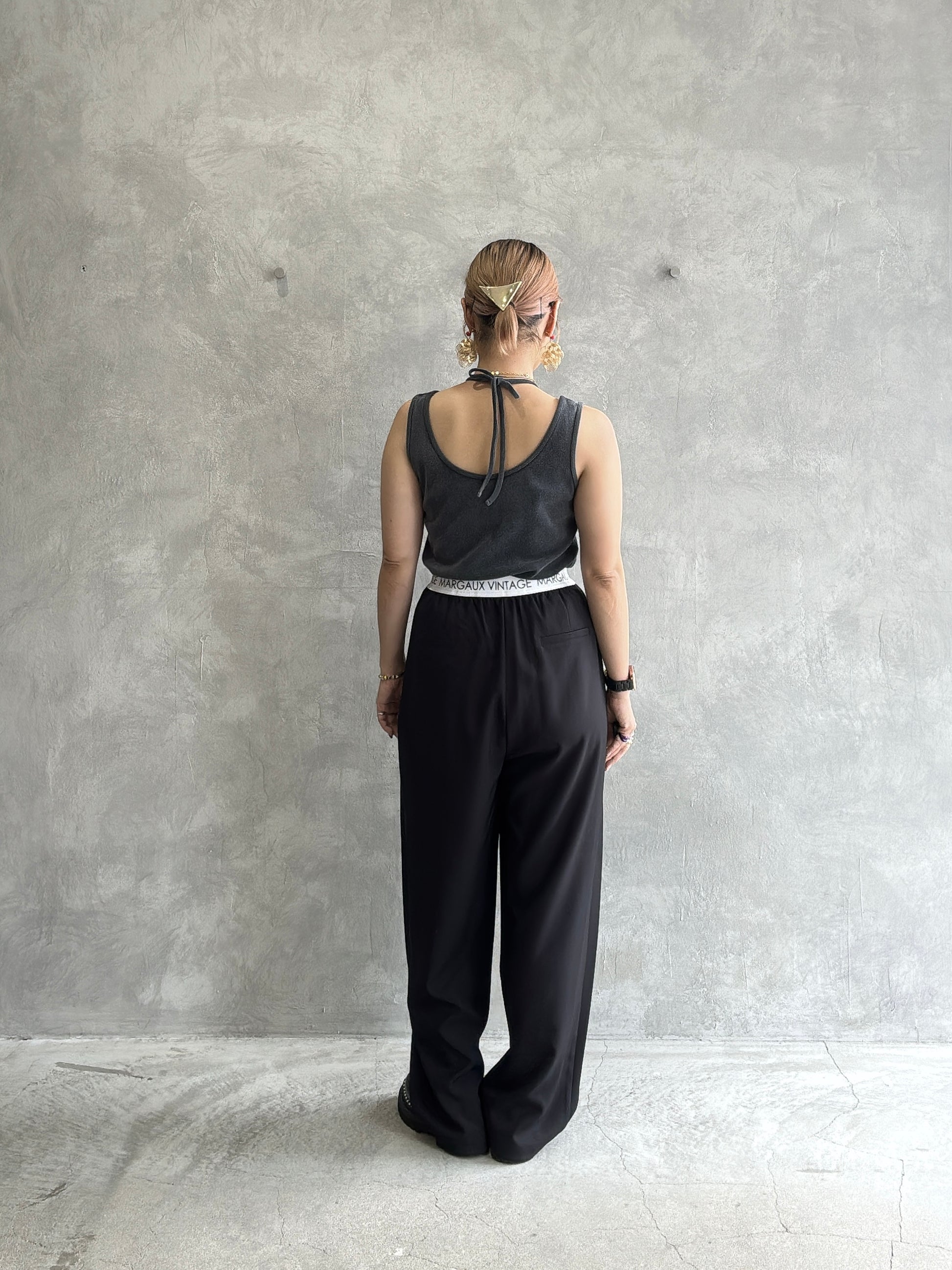 ロゴウエストタックパンツ／MG PT-26089-A／MARGAUX VINTAGE／2026 AW＃1