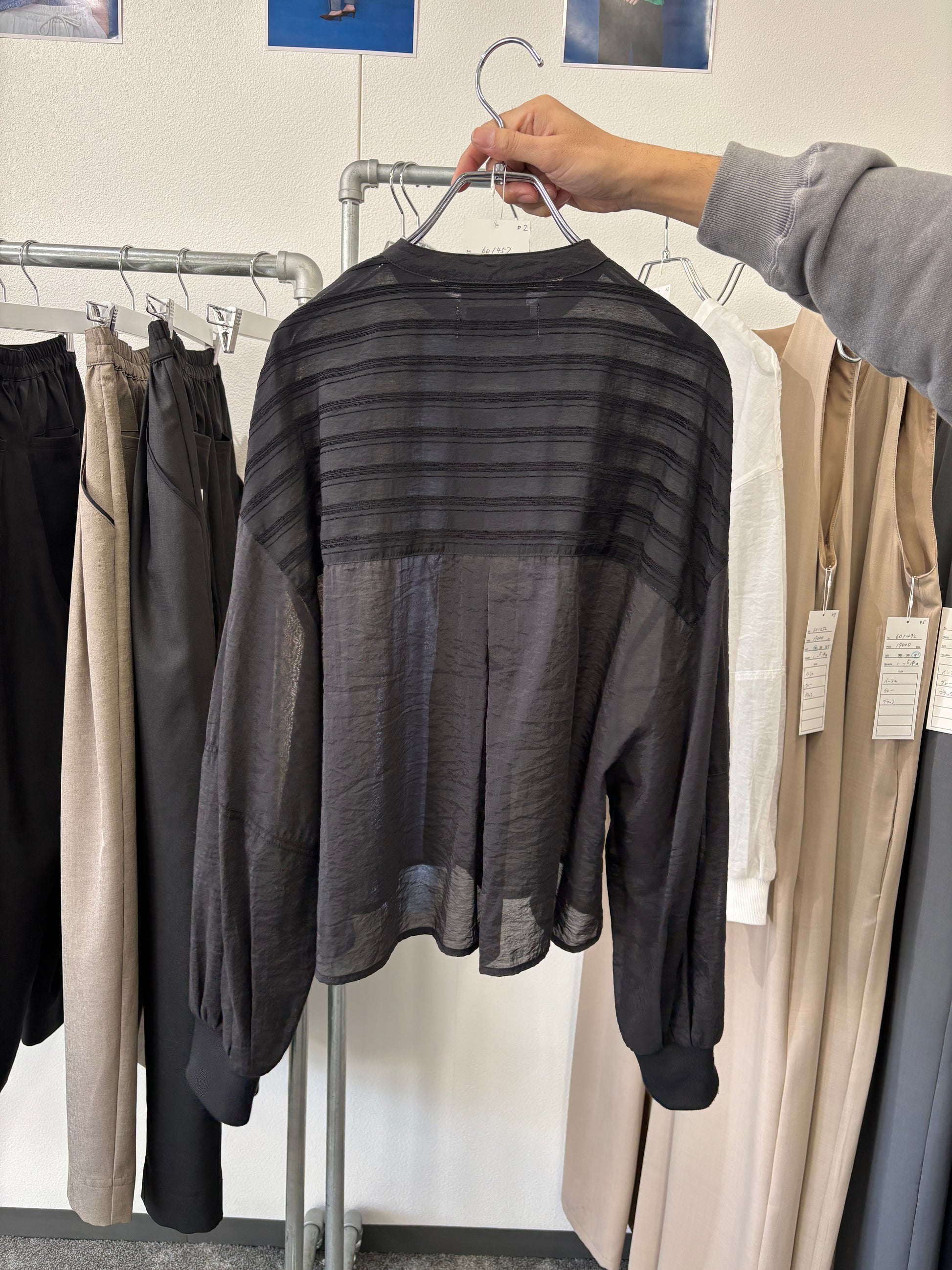 【予約販売】ソフトオーガンリブショートシャツ／601457／CYAN tokyo／2026 SS#2