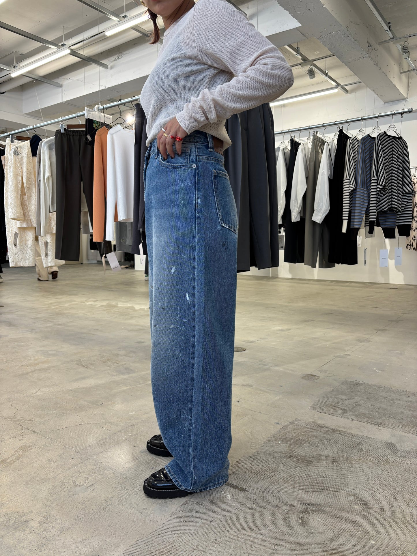 受付終了【予約販売】デニムパンツ／8613502／LE MÉLANGE