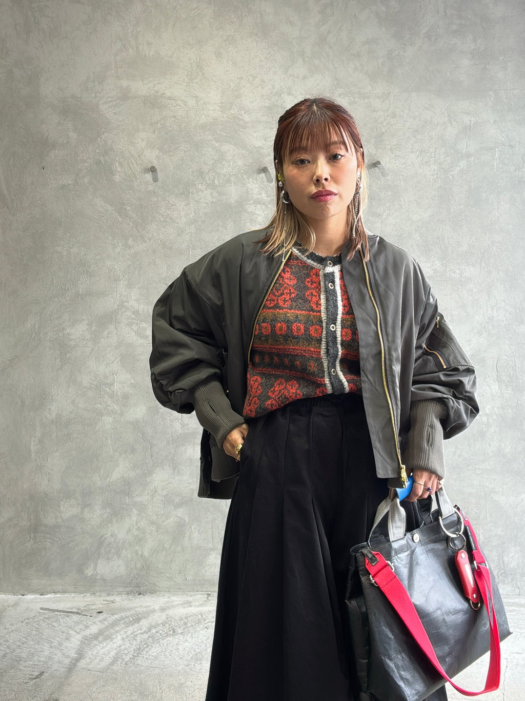 ジャガードカーディガン／LE MÉLANGE