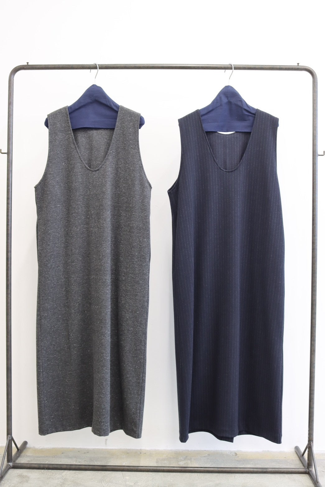 【予約⚡︎販売】ニードルパンチワンピース（ストライプ／ヘリンボーン）／#8641601／LE MÉLANGE／2026 AW #1