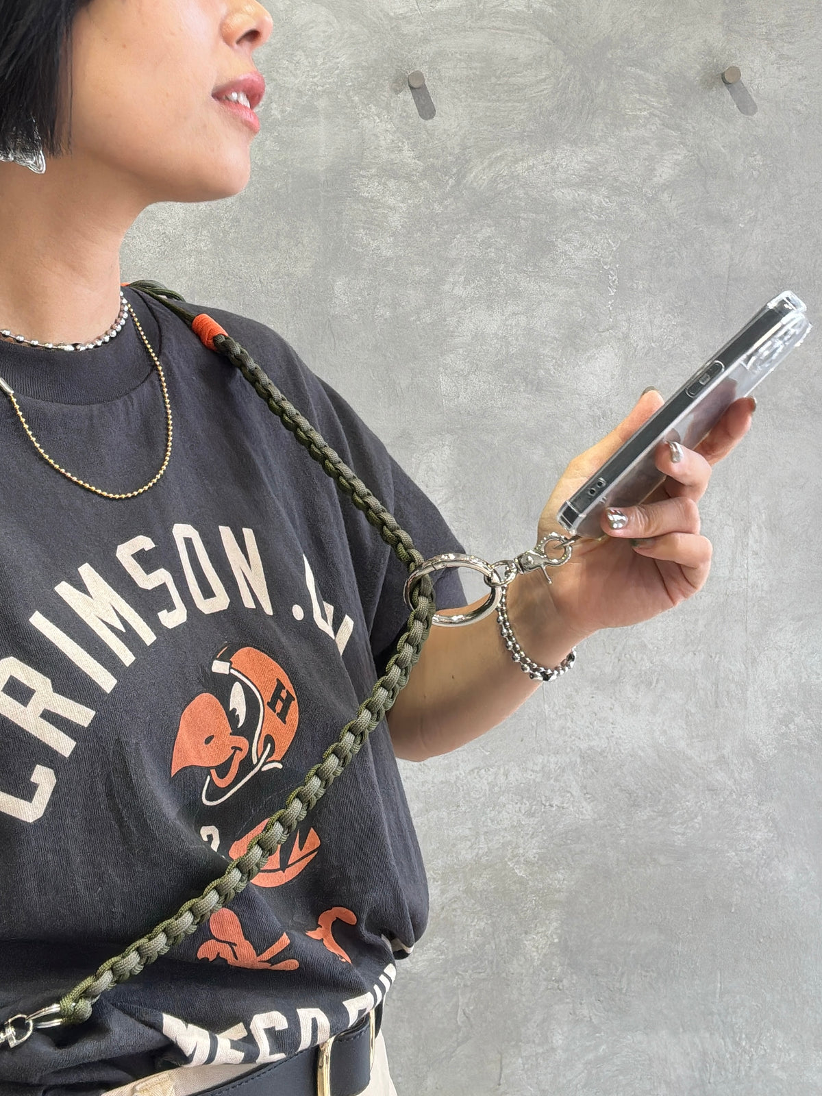 【予約販売】ショルダーストラップ用デカリング／スマホショルダーオプション／No.9-the Nines-／受注生産