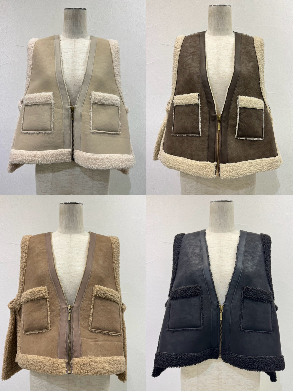 【予約⚡︎販売】バックオーバームートンベスト／604499／CYAN tokyo／2026 AW#1