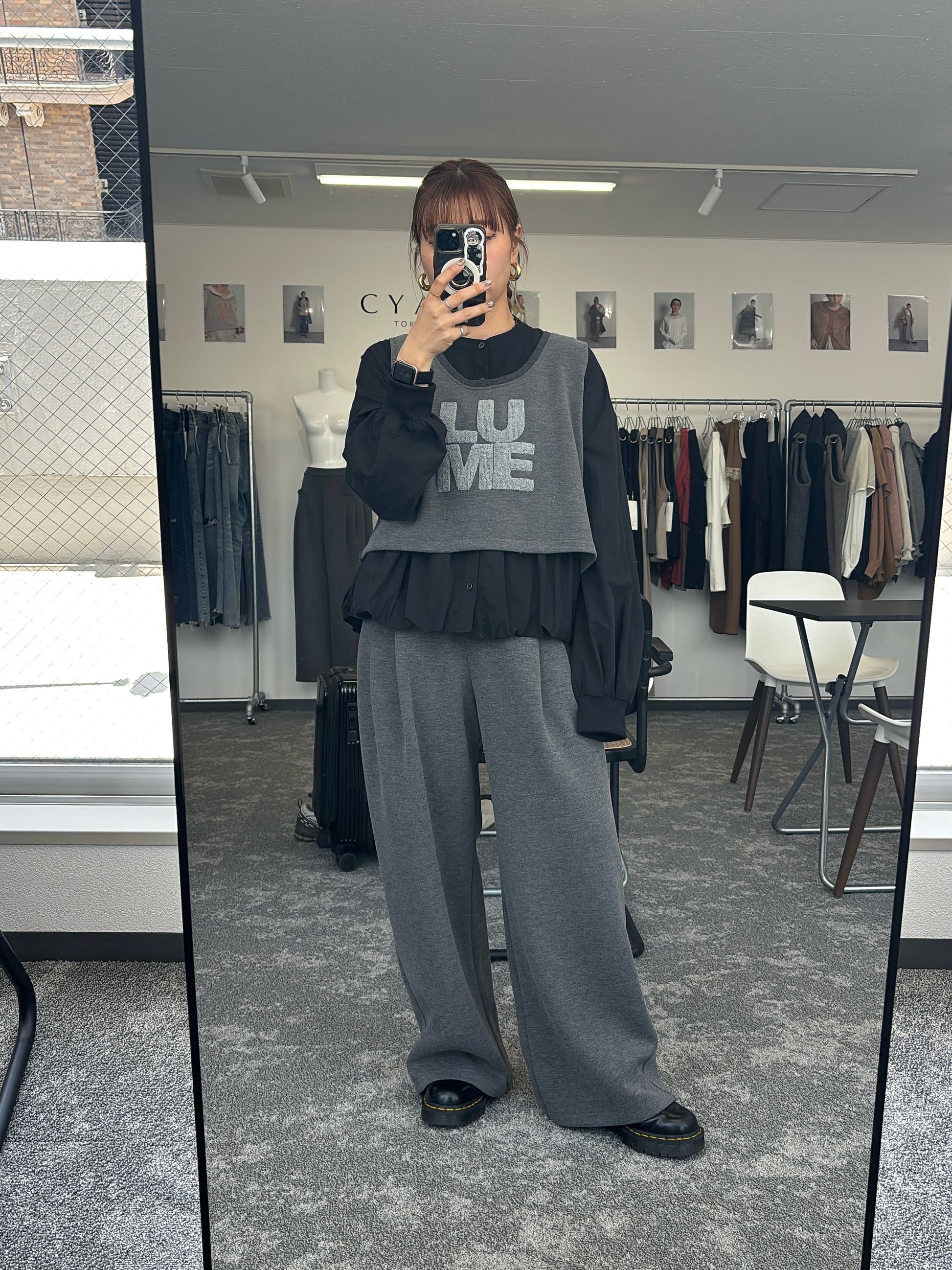 【予約⚡︎販売】ギャザーバルーンシャツ／604489／CYAN tokyo／2026 AW#1