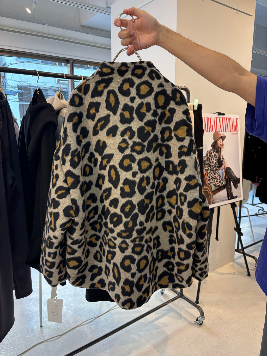 受付終了【予約⚡︎販売】シャギージップコート（レオパード柄）／MG CO-26129-A／MARGAUX VINTAGE／2026 AW＃2