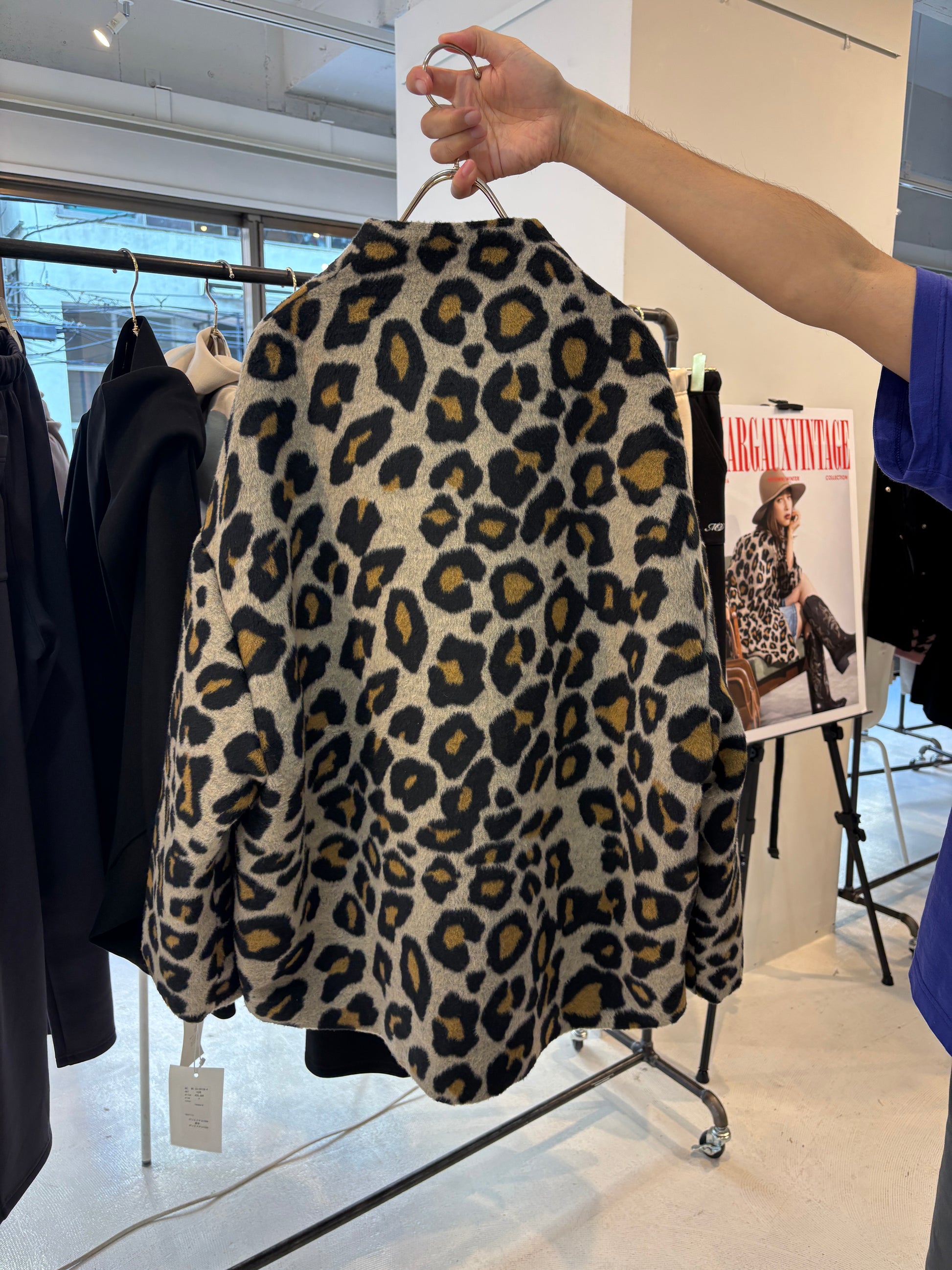 【予約⚡︎販売】シャギージップコート（レオパード柄）／MG CO-26129-A／MARGAUX VINTAGE／2026 AW＃2