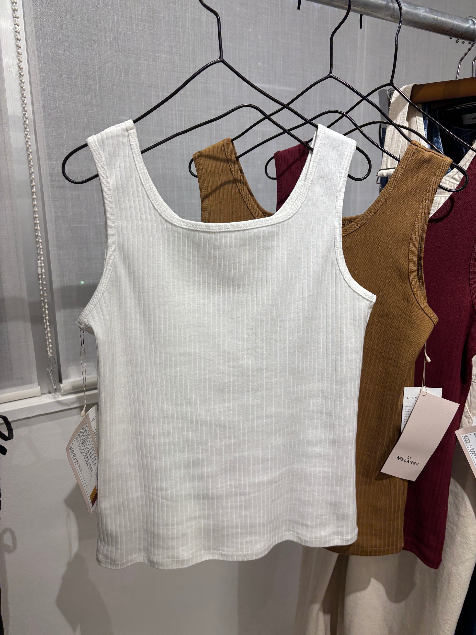 受付終了【予約販売】バックスクエアタンクトップ／8621001／LE MÉLANGE／2026 SS#2