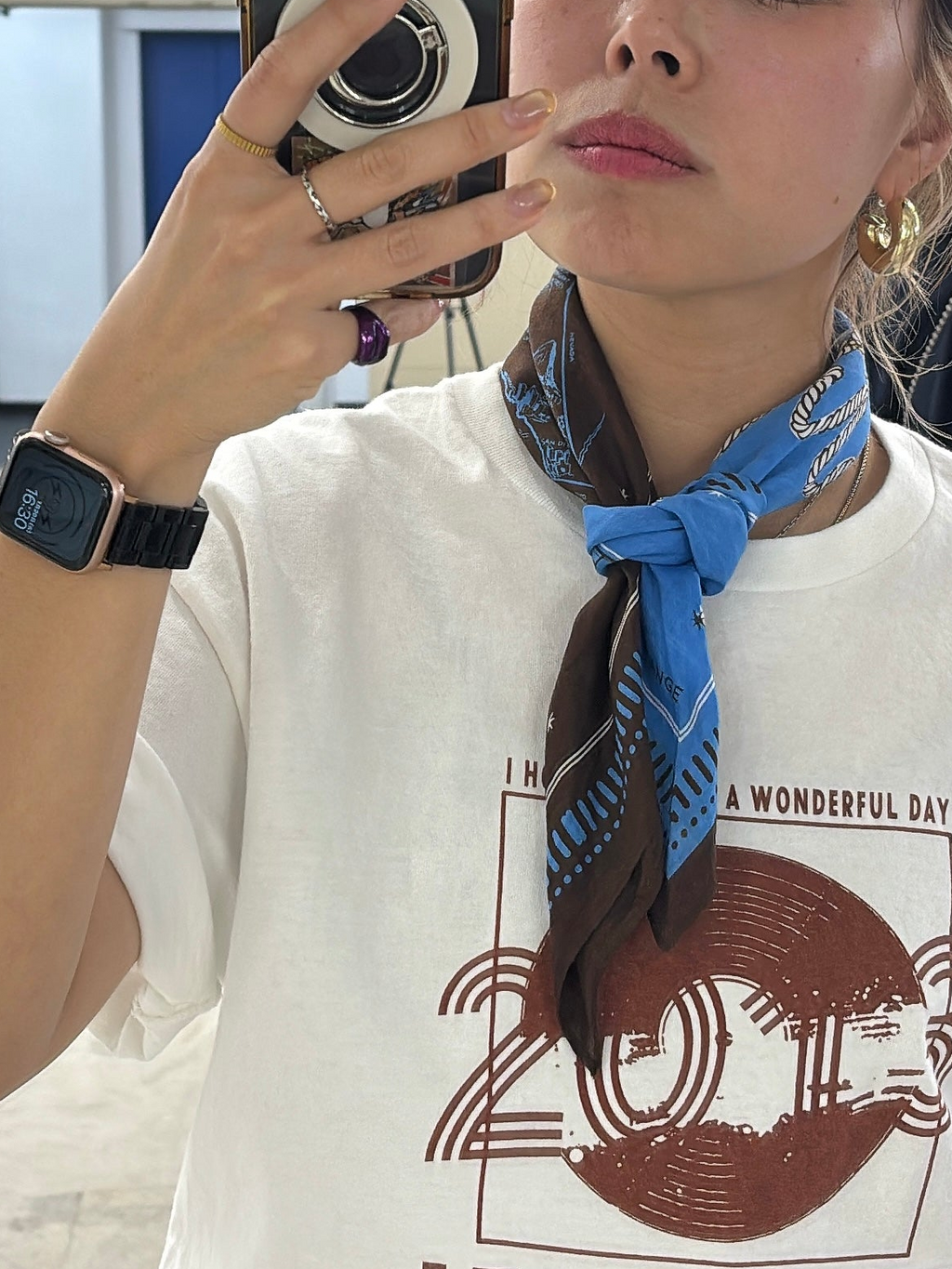 受付終了【予約販売】大判バンダナ／8628001／LE MÉLANGE／2026 SS#2