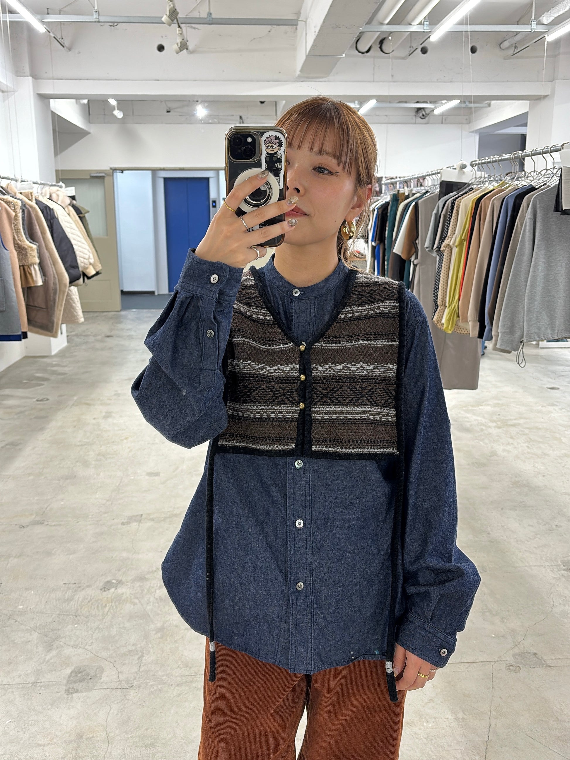 【予約⚡︎販売】ジャガードVネックベスト／#8642701／LE MÉLANGE／2026 AW #1