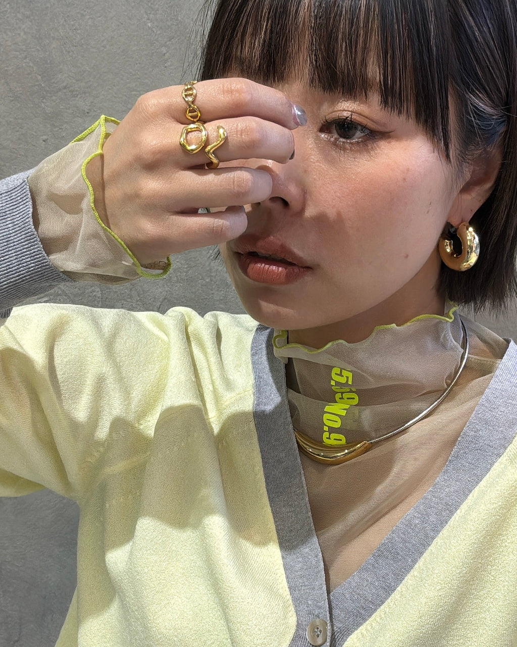 アシンメトリー2wayリング／MNMS