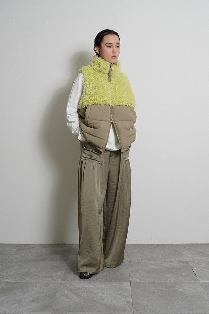 【予約⚡︎販売】ギャザーポケットサテンワイドパンツ／604502／CYAN tokyo／2026 AW#1