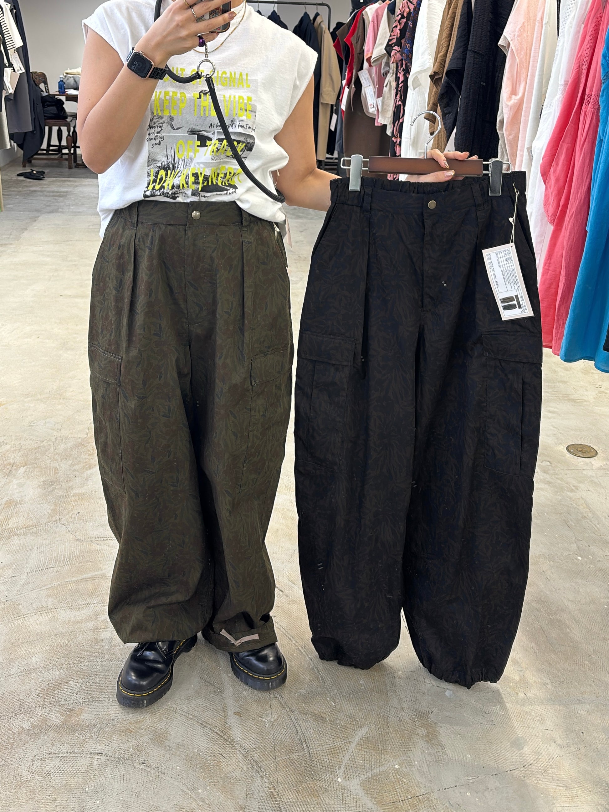 受付終了【予約販売】花柄プリントカーゴパンツ／8623505／LE MÉLANGE／2026 SS#2