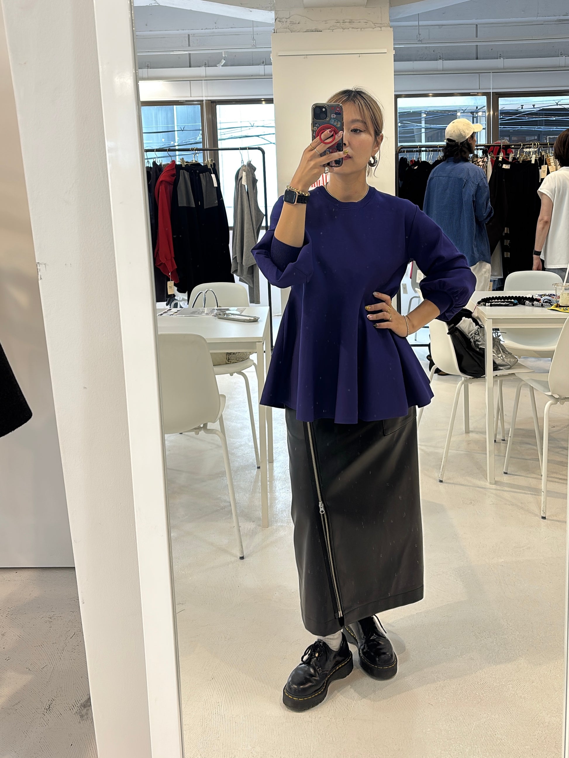 【予約⚡︎販売】レザーラップスカート／MG SK-26135-A／MARGAUX VINTAGE／2026 AW＃2