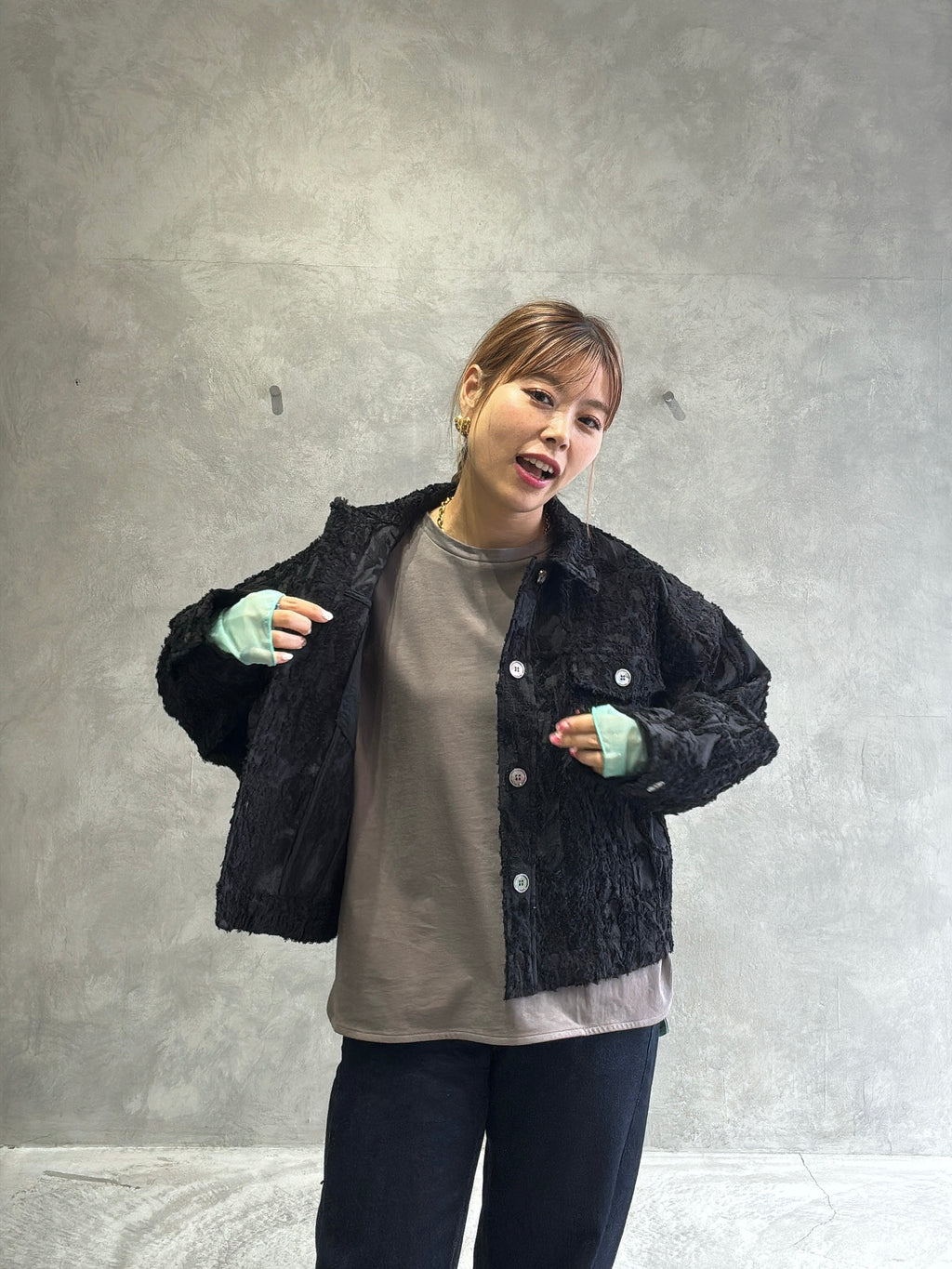 シアードッキング無地ロンT