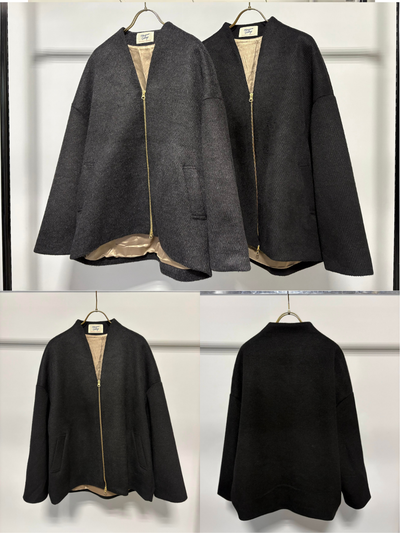 【予約⚡︎販売】シャギージップコート（無地）／MG CO-26130-A／MARGAUX VINTAGE／2026 AW＃2