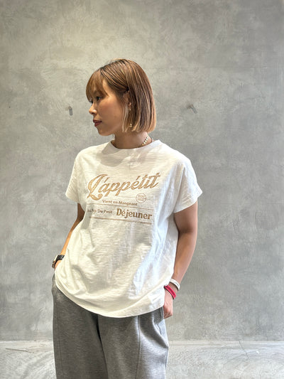 受付終了【予約販売】LappetitゆるフレンチスラブTシャツ／ING