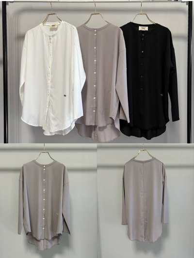 【予約⚡︎販売】シアーロゴ刺繍ブラウス／MG BL - 27020 - S／MARGAUX VINTAGE／2027 PRE SPRING COLLECTION
