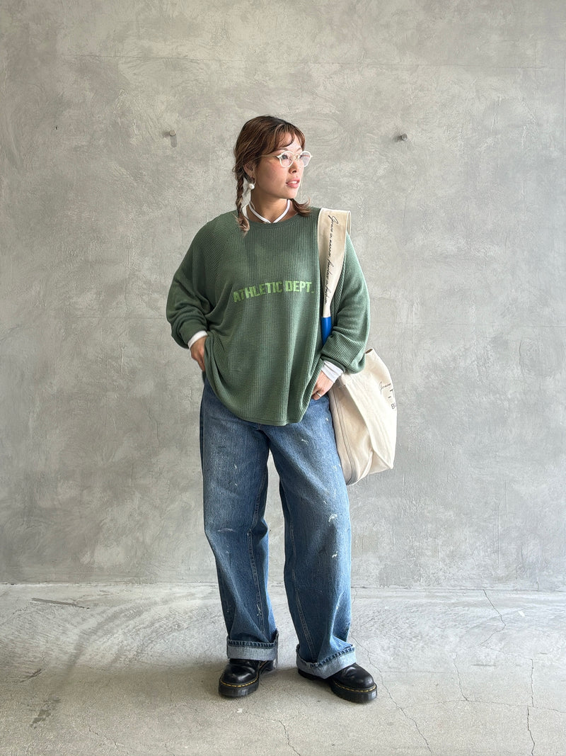 【再入荷】ワッフルドルマンロンT／flamingo firm