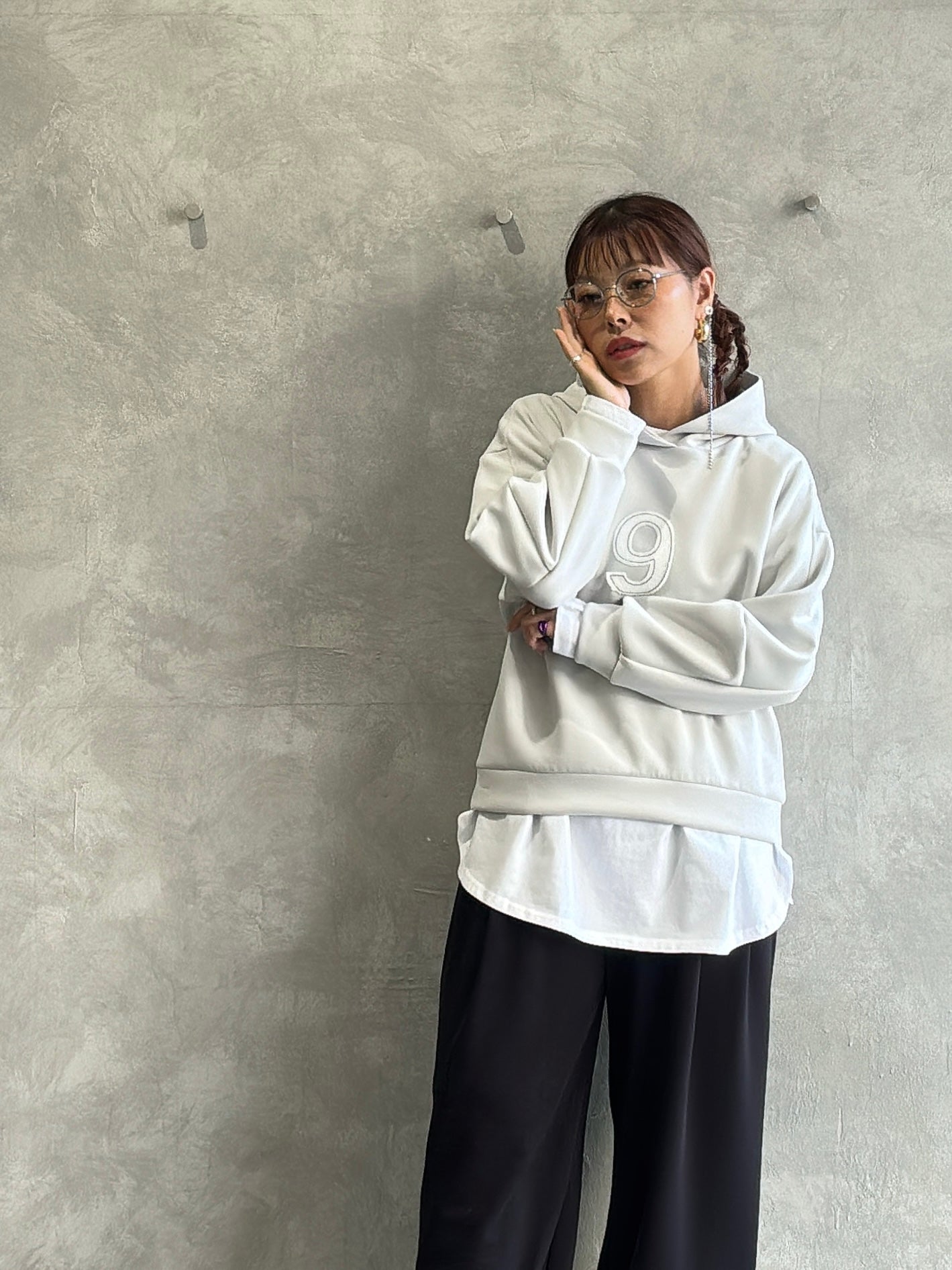 2way（ビル＆ロゴ）プリントカットソー／Dignite collier