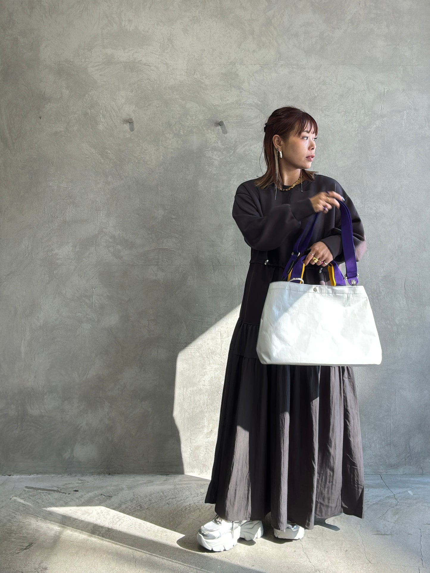 ウエストドロストドッキングワンピース／LHELBIE