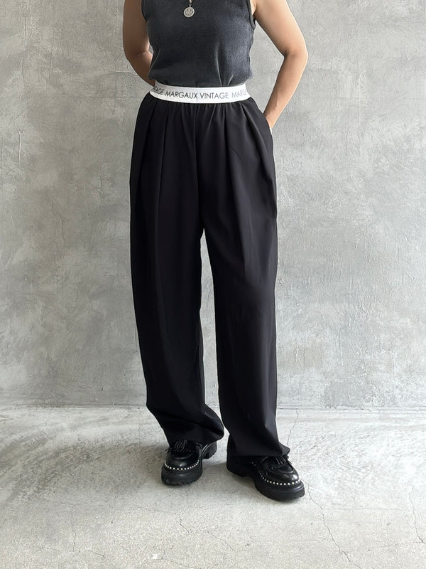 ロゴウエストタックパンツ／MG PT-26089-A／MARGAUX VINTAGE／2026 AW＃1