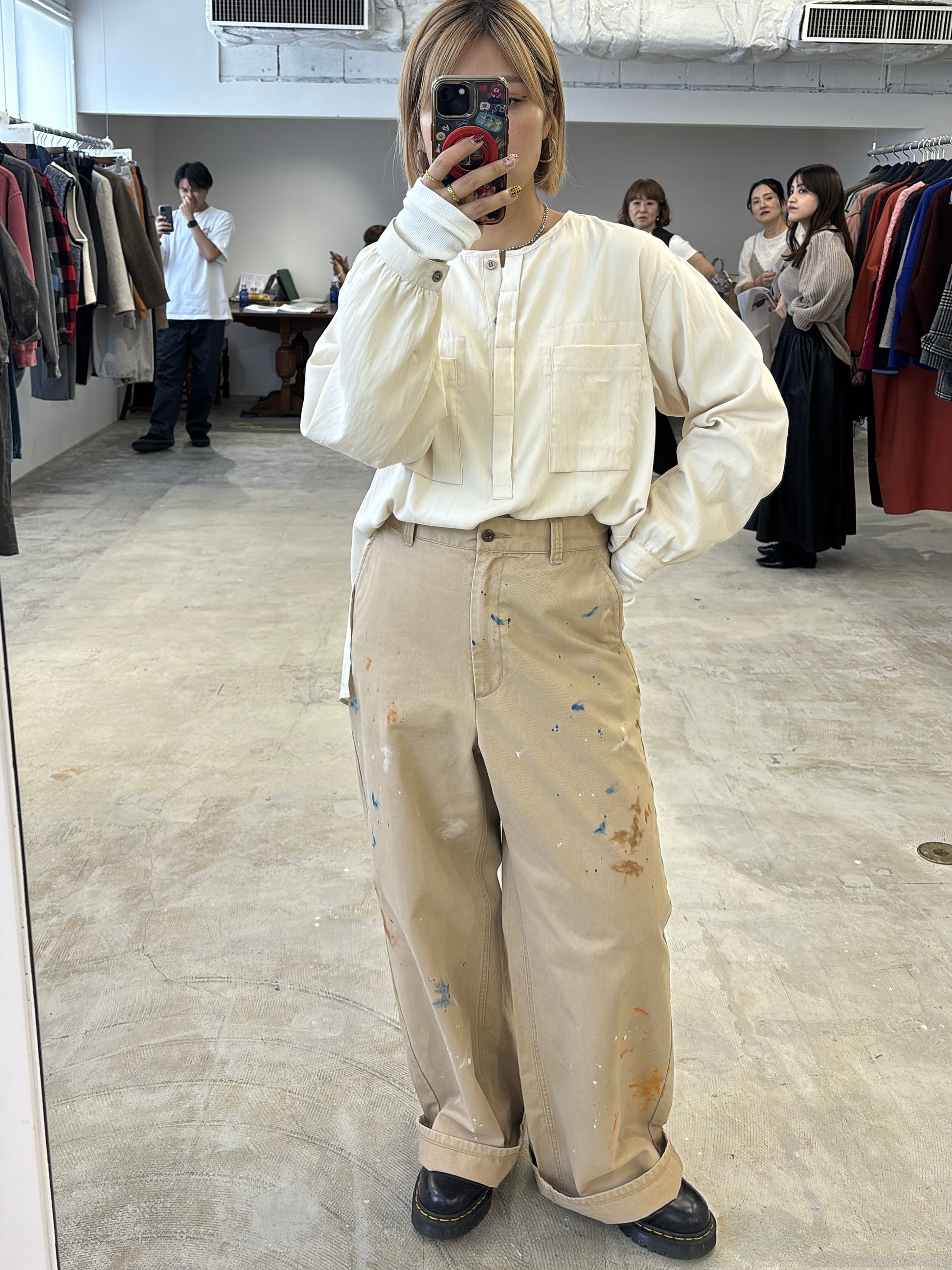 【予約⚡︎販売】ノーカラープルオーバーシャツ／8653203／LE MÉLANGE／2026 AW #2