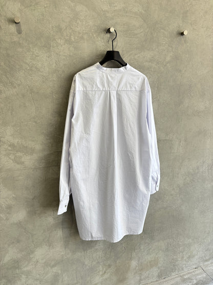 ノーカラーロングシャツ／VENT BLANC