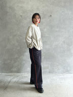 ラインコットンツイルパンツ／#8643503／LE MÉLANGE／2026 AW #1