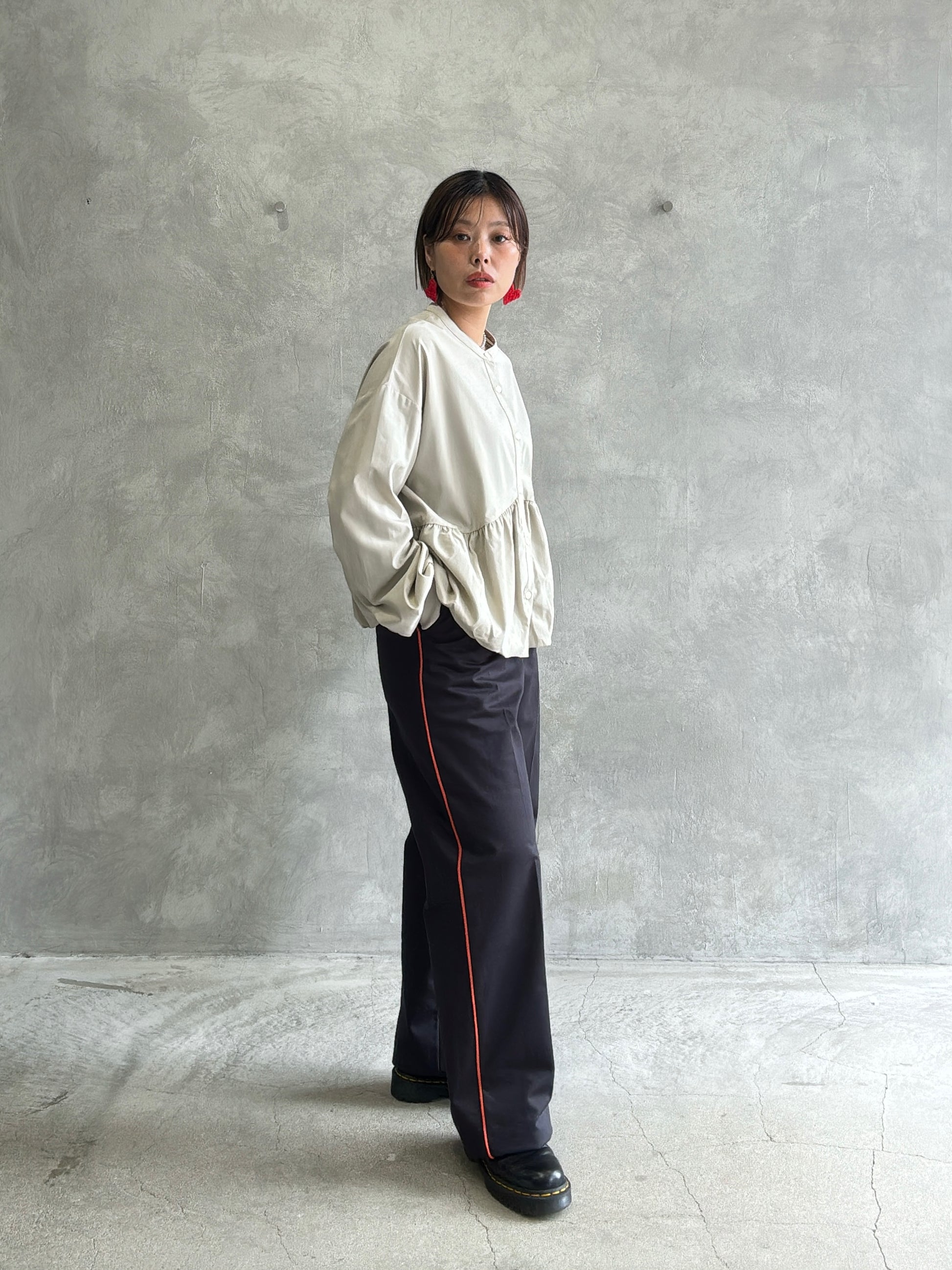 ラインコットンツイルパンツ／#8643503／LE MÉLANGE／2026 AW #1