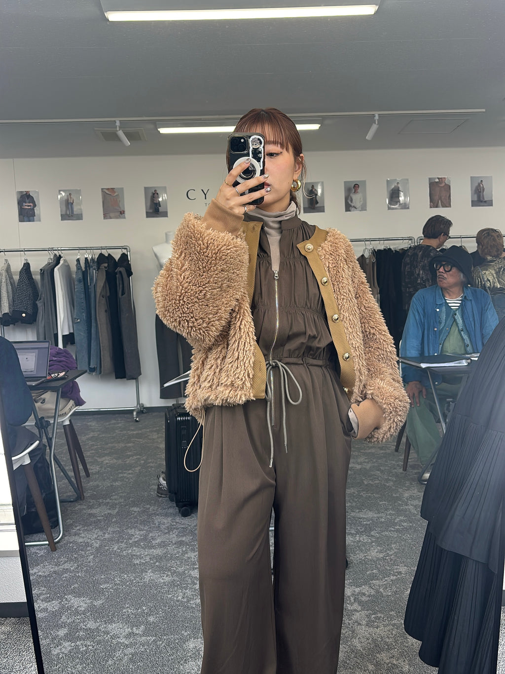 【予約⚡︎販売】ティアードスキッパーサロペット／604498／CYAN tokyo／2026 AW#1