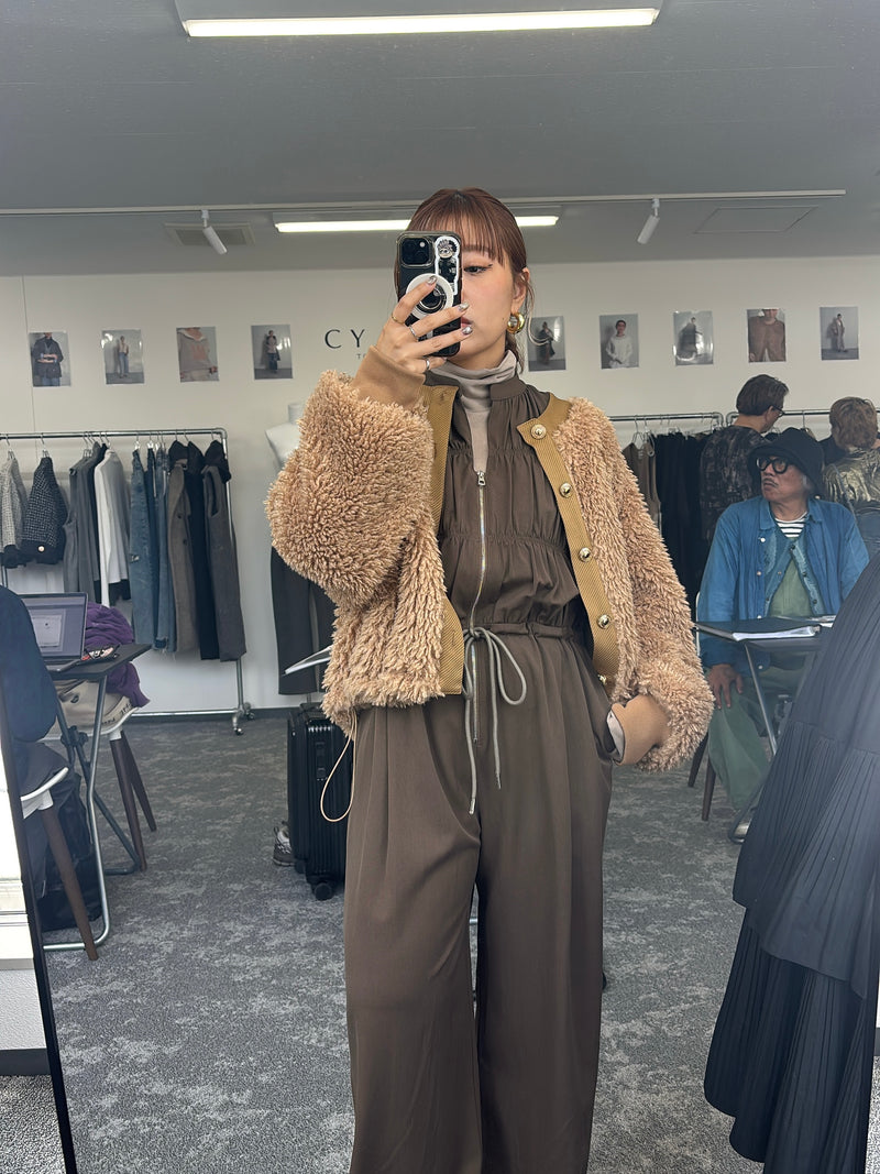 【予約⚡︎販売】ティアードスキッパーサロペット／604498／CYAN tokyo／2026 AW#1