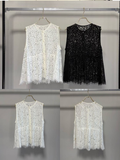 【予約⚡︎販売】総レースノースリーブベスト／MG BL - 27024 - S／MARGAUX VINTAGE／2027 PRE SPRING COLLECTION