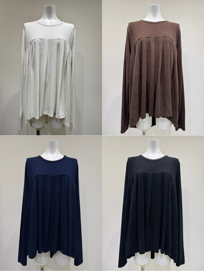 【予約⚡︎販売】ラウンドプリーツウォームTOPS／607538／CYAN tokyo／2026 AW#2