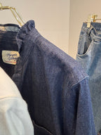 【予約⚡︎販売】ライトオンスデニムフリルシャツ／MG BL - 27014 - S／MARGAUX VINTAGE／2027 PRE SPRING COLLECTION