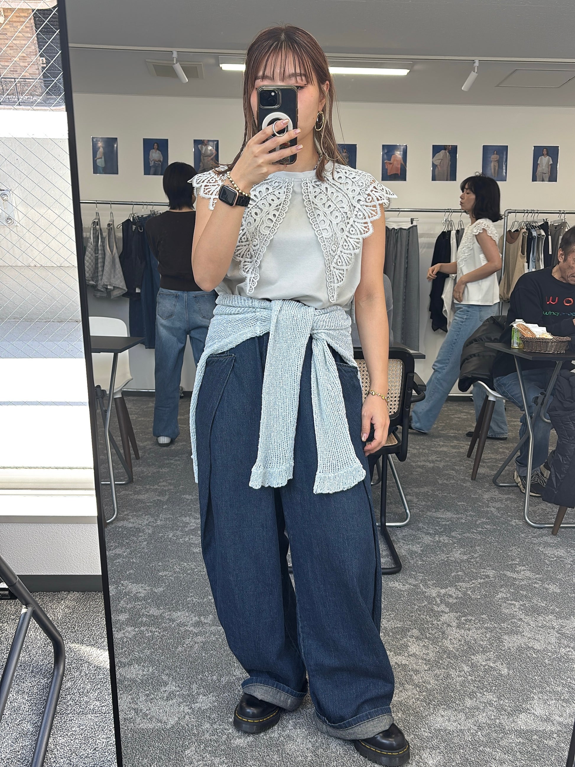 【予約販売】オーバータックリネンデニムワイド／601464／CYAN tokyo／2026 SS#2