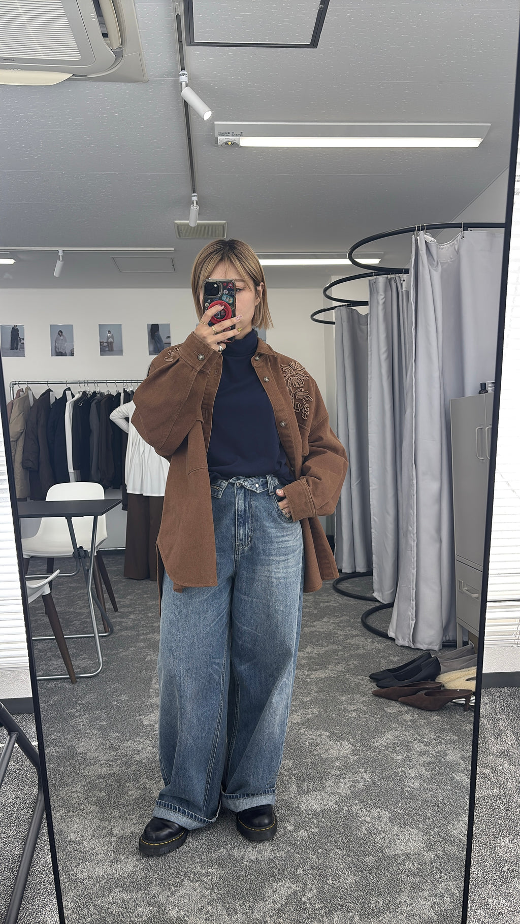 【予約⚡︎販売】ロールウエストワイドデニム／607534／CYAN tokyo／2026 AW#2