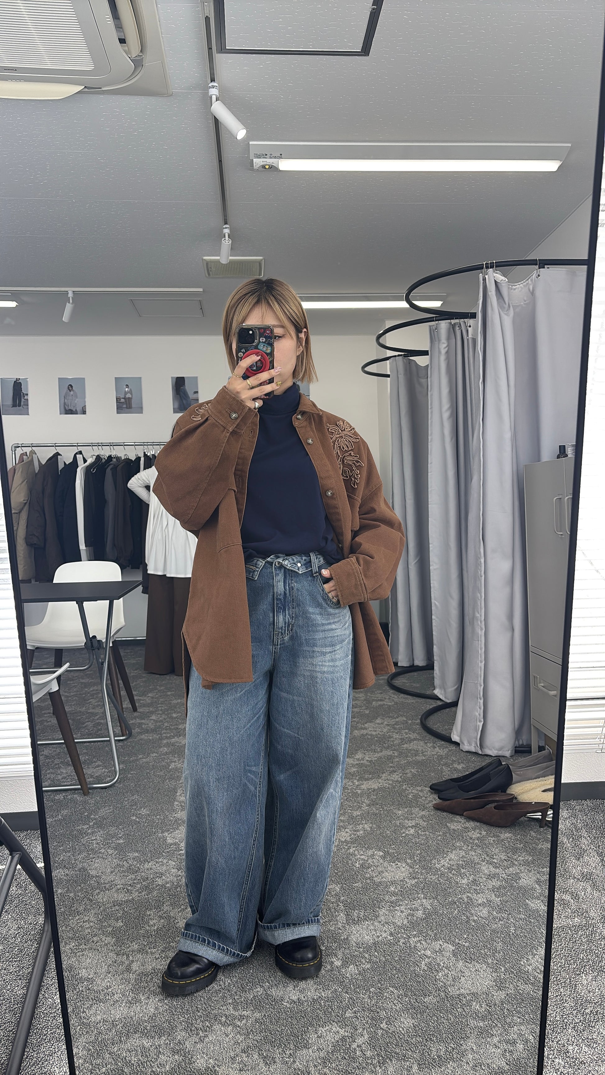 【予約⚡︎販売】ロールウエストワイドデニム／607534／CYAN tokyo／2026 AW#2