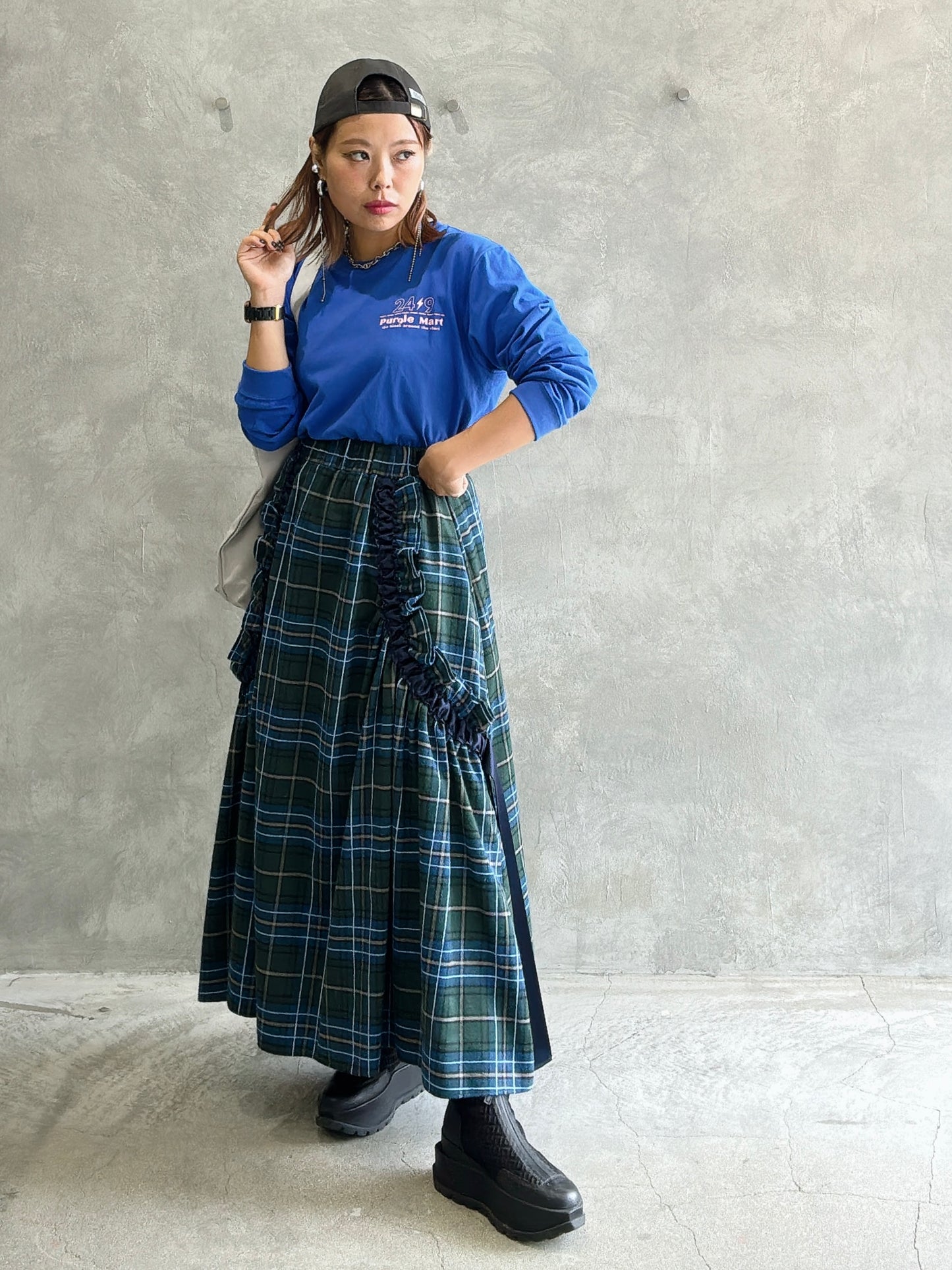 タータンチェックスカート／MIA ASTERISM