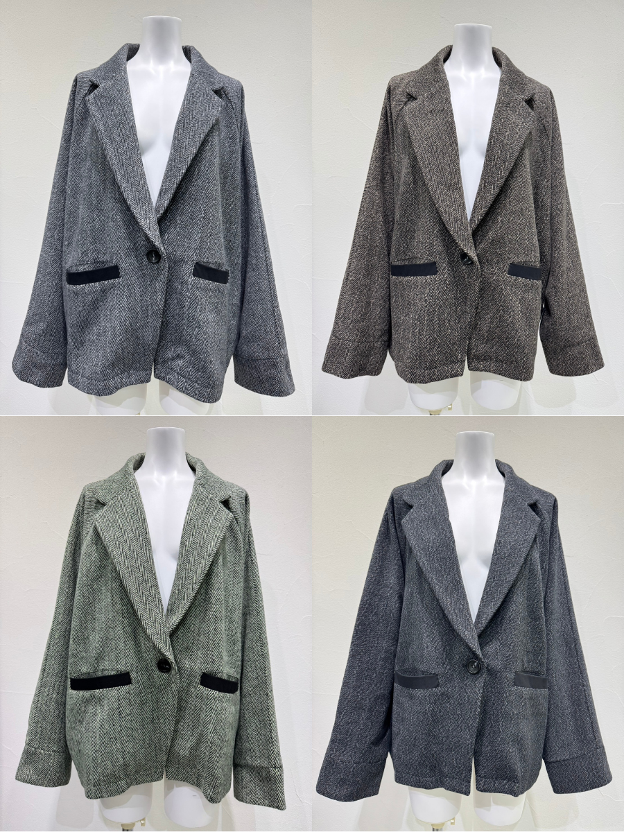 【予約⚡︎販売】ヘリンボーンドルマンテーラー／607537／CYAN tokyo／2026 AW#2