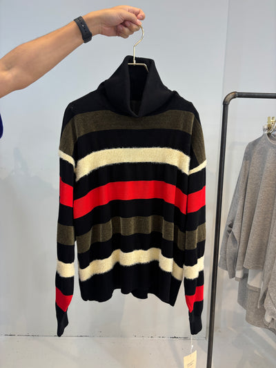 受付終了【予約⚡︎販売】異素材ボーダータートルニット／MG KN-26120-A／MARGAUX VINTAGE／2026 AW＃2