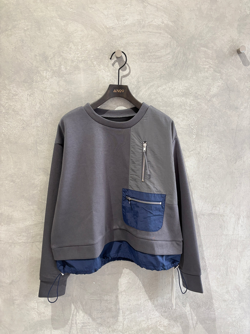 ナイロンドッキングスウェット