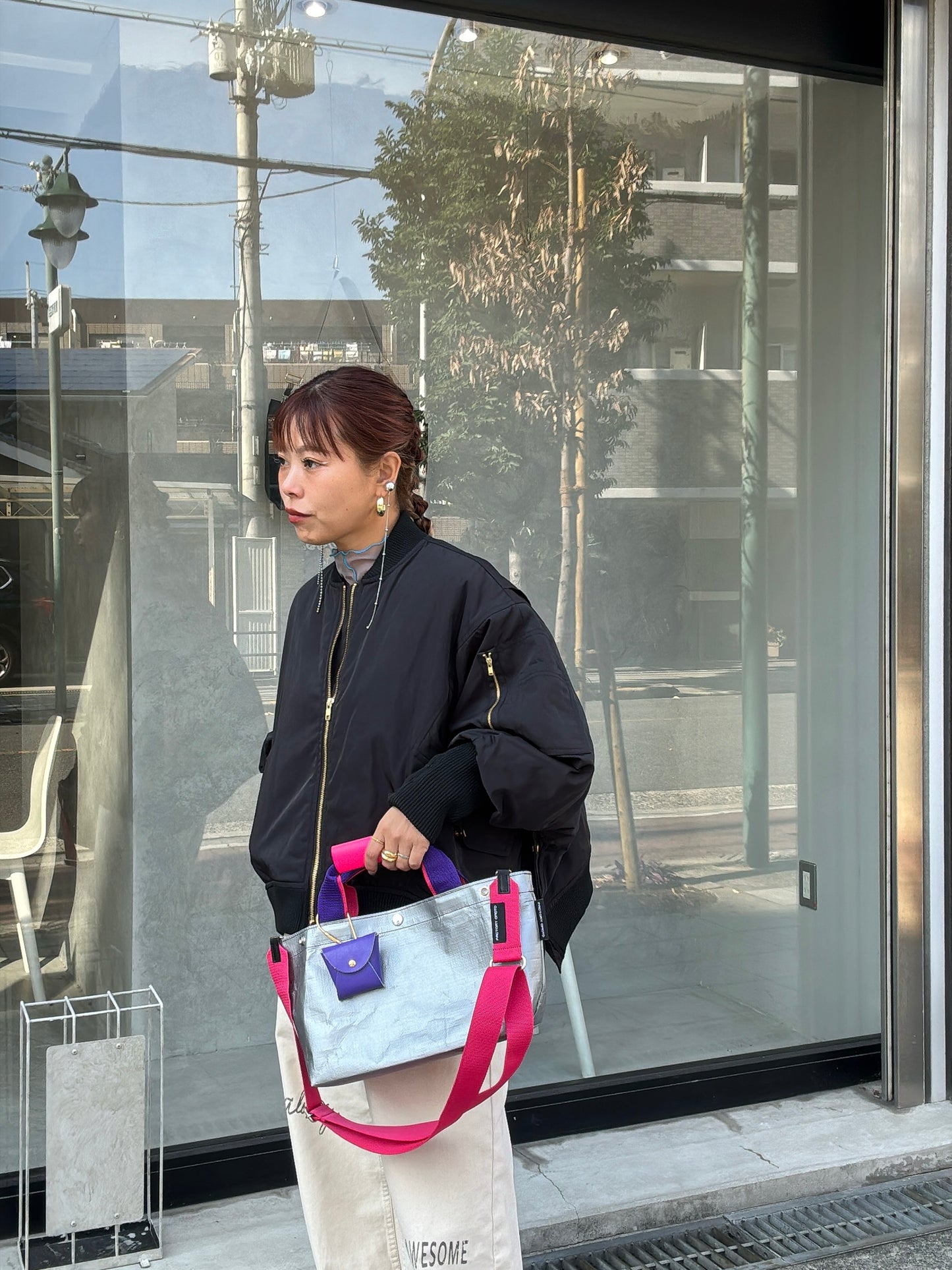 【予約販売】パープル×ピンク（本体：シルバー）／FACTORY OMOTO／BASIC TOTE