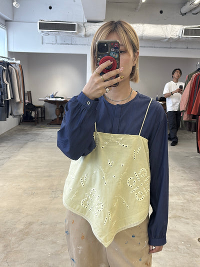 受付終了【予約⚡︎販売】ノーカラープルオーバーシャツ／8653203／LE MÉLANGE／2026 AW #2