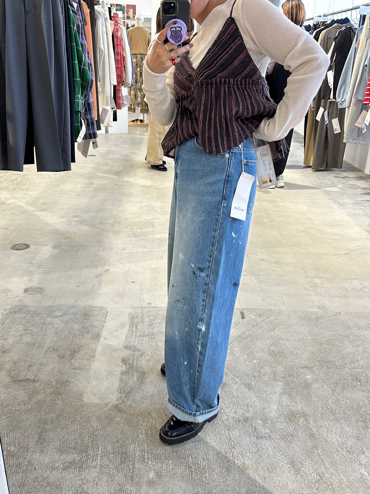 受付終了【予約販売】デニムパンツ／8613502／LE MÉLANGE